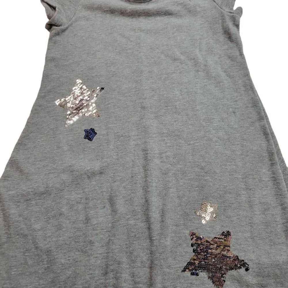 Justice flip sequin star dress S6/7